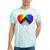 Progress Pride Rainbow Heart Lgbtq Gay Lesbian Trans Tie-Dye T-shirts Mint Tie-Dye