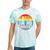 Retro Lgbt Rainbow Charlotte Skyline Lesbian Gay Pride Tie-Dye T-shirts Mint Tie-Dye