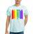 Seattle Washington Lgbtq Gay Pride Rainbow Skyline Tie-Dye T-shirts Mint Tie-Dye