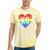 Vintage Rainbow Heart Kc Tie-Dye T-shirts Yellow Tie-Dye