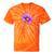 Alzheimer's Awareness Sunflower Purple Ribbon Support Womens Tie-Dye T-shirts Orange Tie-Dye