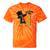 Class Of 2023 Graduation Dabbing African American Girl Tie-Dye T-shirts Orange Tie-Dye