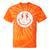 Happy Face Floral Preppy Aesthetic Smile Face Tie-Dye T-shirts Orange Tie-Dye