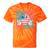 Retro Groovy America Usa Patriotic 4Th Of July Girls Tie-Dye T-shirts Orange Tie-Dye