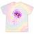 Alzheimer's Awareness Sunflower Purple Ribbon Support Womens Tie-Dye T-shirts Rainbow Tie-Dye