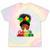 Celebrate Junenth Black Messy Bun 1865 Emancipation Tie-Dye T-shirts Rainbow Tie-Dye
