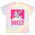 Girl Retro Personalized Dolly Cowgirl First Name Tie-Dye T-shirts Rainbow Tie-Dye