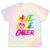 Happy Live Love Cheer Cute Girls Cheerleader Tie-Dye T-shirts Rainbow Tie-Dye