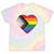 Progress Pride Flag Vintage Rainbow Heart Love Lgbt Pocket Tie-Dye T-shirts Rainbow Tie-Dye