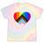 Progress Pride Rainbow Heart Lgbtq Gay Lesbian Trans Tie-Dye T-shirts Rainbow Tie-Dye