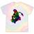 Skeleton On Skateboard Rainbow Skater Graffiti Skateboarding Tie-Dye T-shirts Rainbow Tie-Dye
