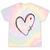 Taylor First Name I Love Taylor Girl With Heart Tie-Dye T-shirts Rainbow Tie-Dye