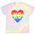 Vintage Rainbow Heart Kc Tie-Dye T-shirts Rainbow Tie-Dye
