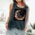 Cat Moon Floral Flowers Graphic Comfort Colors Tank Top Pepper
