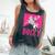 Girl Retro Personalized Dolly Cowgirl First Name Comfort Colors Tank Top Pepper