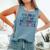 6Th Grade Last Day School Autographs 2024 Graduation Comfort Colors Tank Top Blue Jean