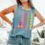 Girl Retro Taylor First Name Personalized Groovy 80'S Pink Comfort Colors Tank Top Blue Jean