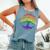 Lgbt Pride Month Tree Life Rainbow Gay Lesbian Comfort Colors Tank Top Blue Jean