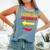 I Love His Jalapeno Matching Couple Cinco De Mayo Womens Comfort Colors Tank Top Blue Jean