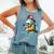 Unicorn Firefighter Fireman Birthday Party Girl Love Comfort Colors Tank Top Blue Jean