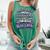 Bravery In My Mom Stomach Cancer Awareness Ribbon Comfort Colors Tank Top Light Green