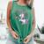 Cute Patriotic Americorn Unicorn Fireworks Girls 4Th Of July Comfort Colors Tank Top Light Green