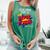 Trendy Pre-K School Teacher Superhero Superpower Comic Book Comfort Colors Tank Top Light Green