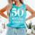 50Th Birthday Squad Party Comfort Colors Tank Top Lagoon
