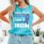 Bravery Mom Pancreas Cancer Awareness Ribbon Comfort Colors Tank Top Lagoon