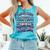 Bravery In My Mom Stomach Cancer Awareness Ribbon Comfort Colors Tank Top Lagoon