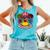 Firequacker 4Th Of July Rubber Duck Usa Flag Comfort Colors Tank Top Lagoon