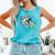 Girl Pole Vault Retro Colors Fun Pole Vaulting Comfort Colors Tank Top Lagoon