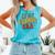 In My Runner Era Running Marathon Retro Groovy Vintage Comfort Colors Tank Top Lagoon