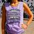 Bravery In My Mom Stomach Cancer Awareness Ribbon Comfort Colors Tank Top Violet