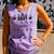 Class Of 2037 Grow With Me Handprint Pre-K 12Th Grade Comfort Colors Tank Top Violet