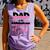 Dad And Mom Of The Birthday Girl Family Matching Party Comfort Colors Tank Top Violet
