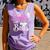 Dolls With Balls Bowling Girls Trip Team Bowler Comfort Colors Tank Top Violet