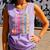 Girl Retro Taylor First Name Personalized Groovy 80'S Pink Comfort Colors Tank Top Violet