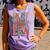 Groovy In My Cool Nina Era Grandma Retro Comfort Colors Tank Top Violet