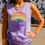 Lgbt Pride Month Tree Life Rainbow Gay Lesbian Comfort Colors Tank Top Violet