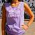 Mother's Day Cute One Loved Grandma Graphic Comfort Colors Tank Top Violet