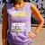 Newton's Crandle Science Teacher Playground Duty Comfort Colors Tank Top Violet