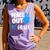 Peace Out 12Th Grade Graduation Last Day School Student Bday Comfort Colors Tank Top Violet