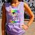 Proud Grandma Of A 2024 Preschool Graduate Unicorn Dab Comfort Colors Tank Top Violet