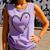Taylor First Name I Love Taylor Girl With Heart Comfort Colors Tank Top Violet