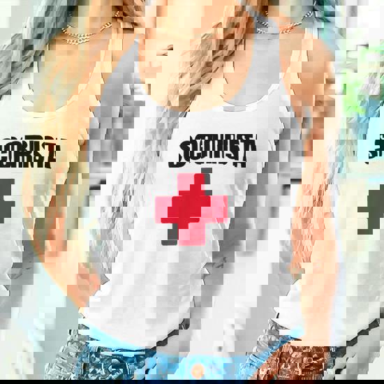 Socorrista Impresion Delantera Y Trasera Camiseta sin mangas Regaloses