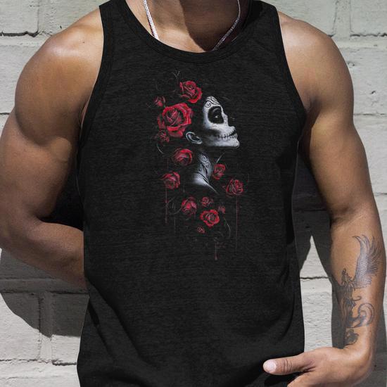 Camiseta De Calavera Para Hombre – Gothic Mania