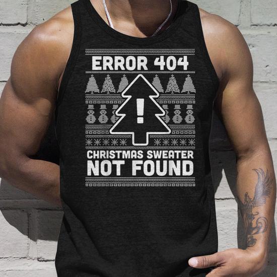 Pull Moche Noël Geek Erreur 404 - Sweatshirt Humour Développeur Homme Femme