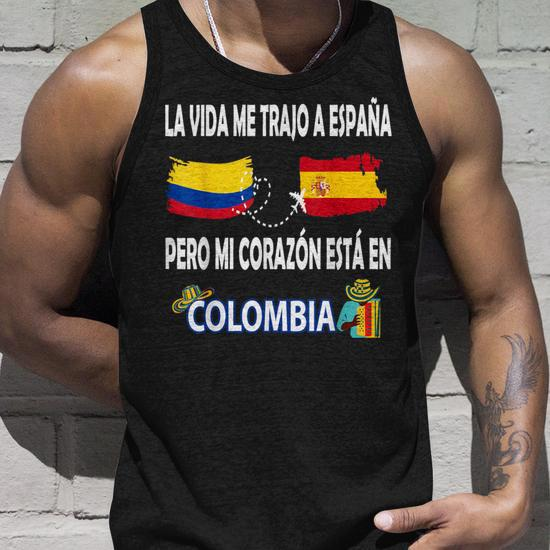 Laida Me Trajo A España Pero Mi Corazón Está En Colombia Camiseta sin  mangas - Regaloses