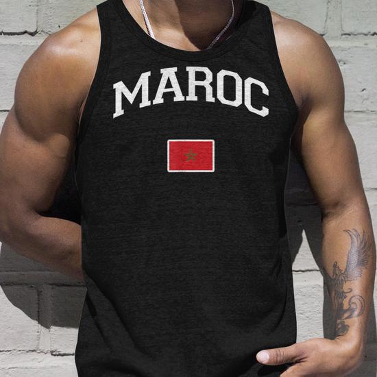Maillot Officiel Supporter Maroc CAN - Sweat à Capuche Avec Drapeau Et Nom Du Pays - 11